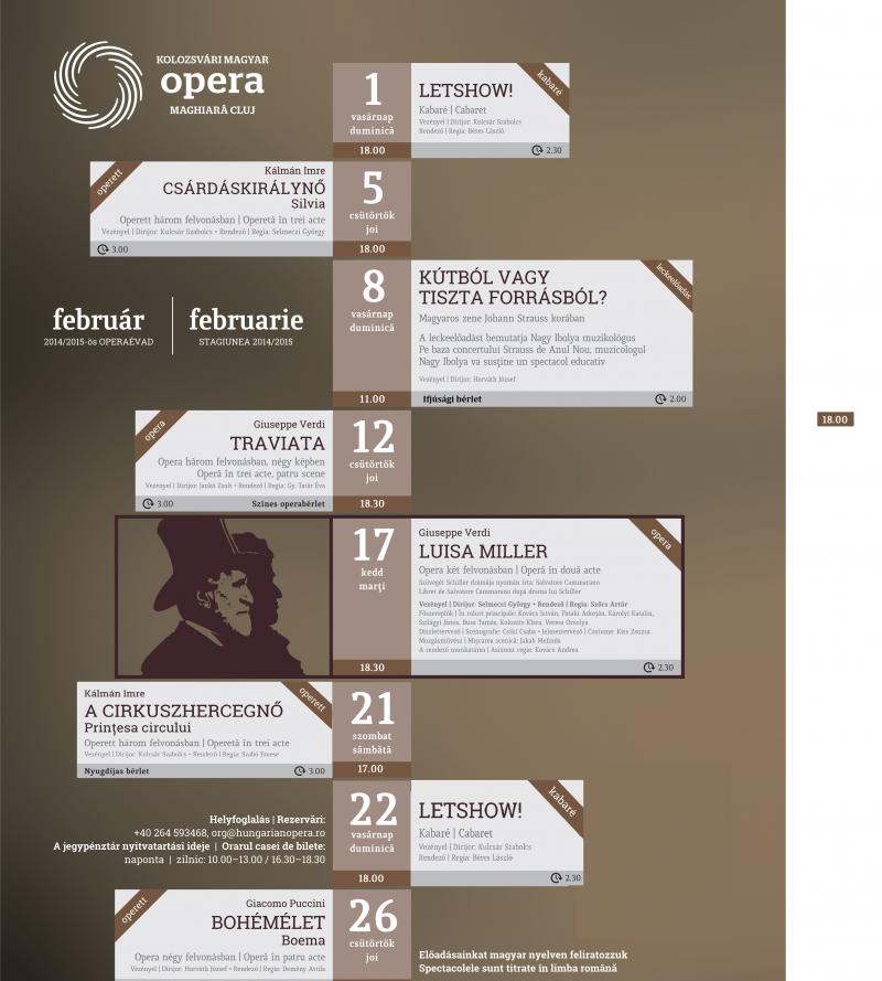 Program februarie 2015