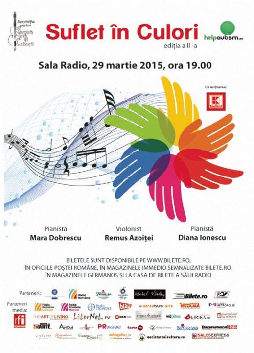 Violonistul Remus Azoitei, intr-un concert caritabil, la Sala Radio