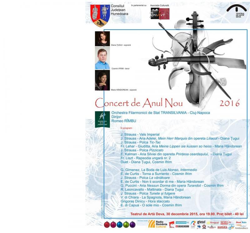 Concertul extraordinar de Anul Nou la Deva