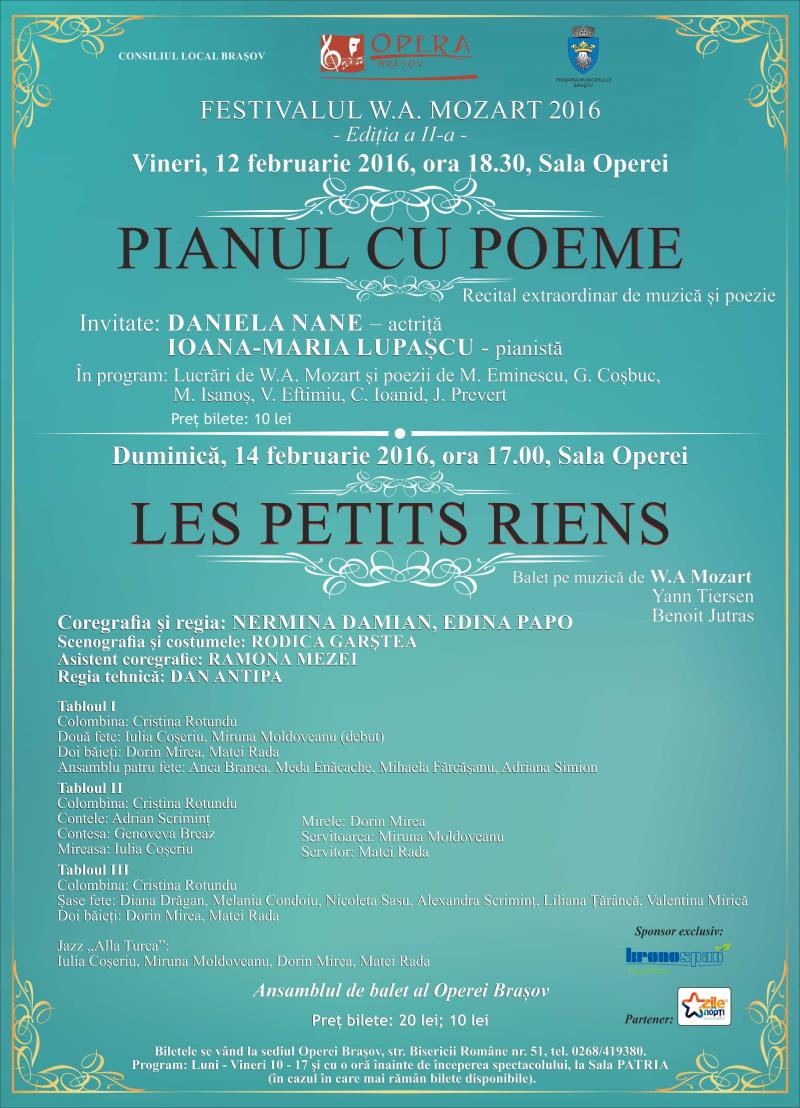 Vioara lui Enescu și "Flautul fermecat" continua Festivalul Mozart