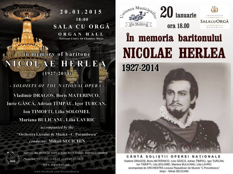 Seara in memoria baritonului Nicolae Herlea