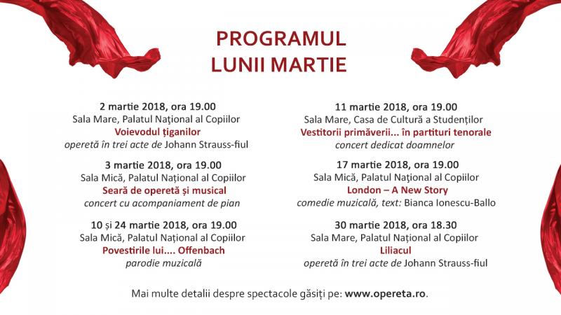 Program martie 2018