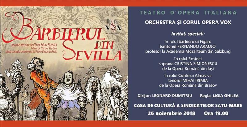 "Bărbierul din Sevilla", la Satu Mare