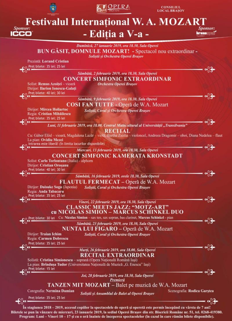 Festivalul Internațional W. A. MOZART - Ediția a V-a