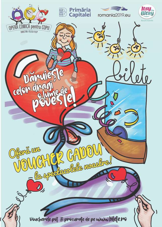 Opera Comică pentru Copii lansează, în premieră, vouchere cadou pentru spectacolele sale
