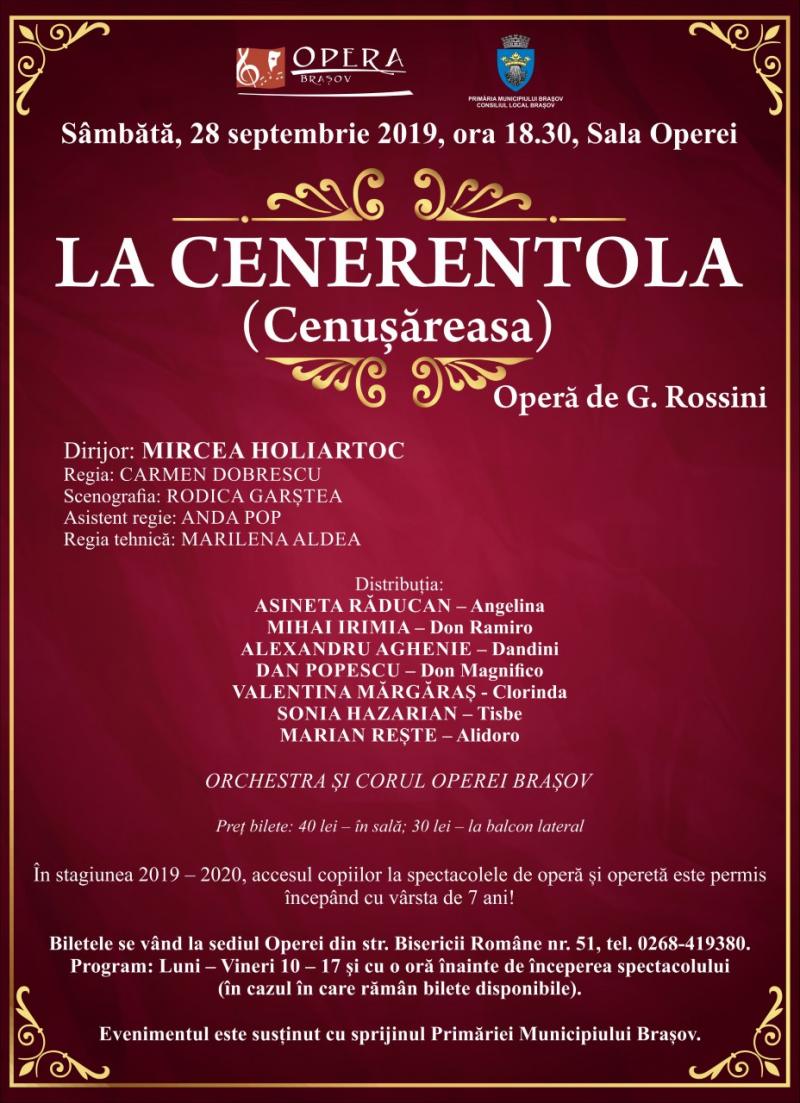 "La Cenerentola" sau cum triumfă bunătatea în opera lui G. Rossini