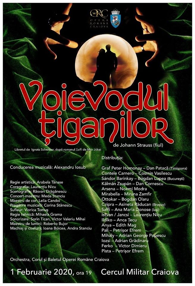 „Voievodul țiganilor”, sâmbătă, 1 februarie, la Craiova