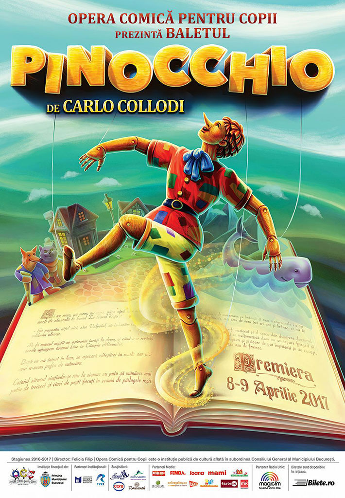 Baletul Pinocchio în curând în aplicația Opera Copiilor