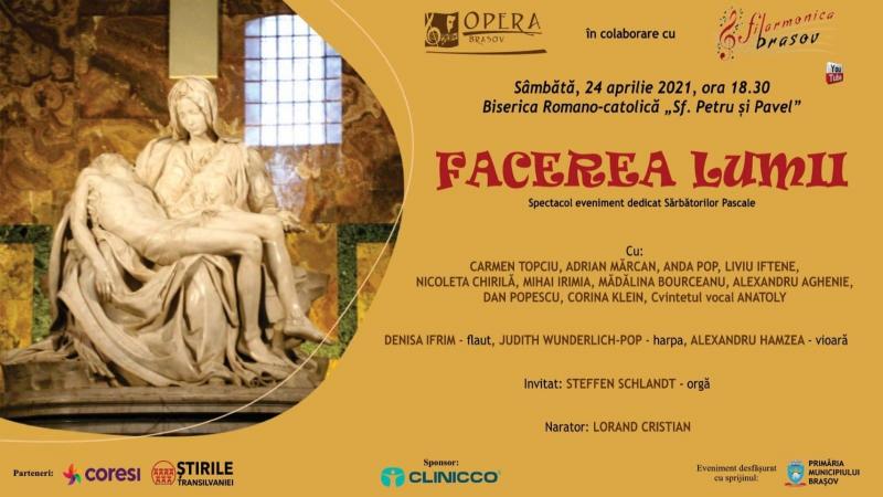 „Facerea Lumii”, în Sâmbăta Floriilor și  „Rugă de Înviere”, în Săptămâna Mare – spectacole online