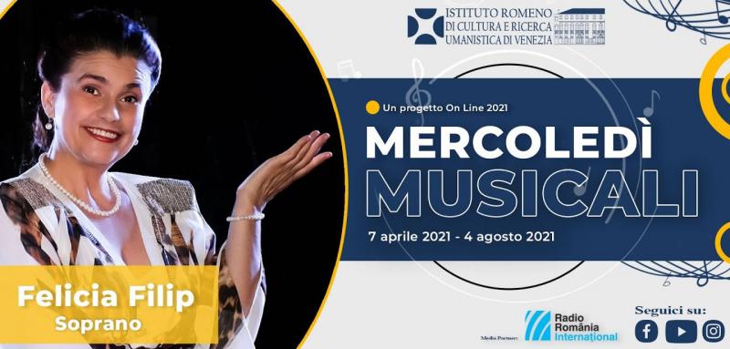 Soprana Felicia Filip susține un recital la redeschiderea programului Mercoledi Musicali