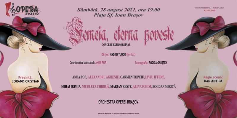 „Femeia, eterna poveste”, 28 august 2021