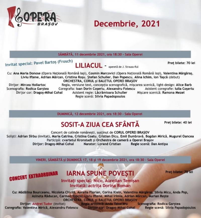 Suplimentare număr de locuri pentru evenimentele lunii decembrie!
