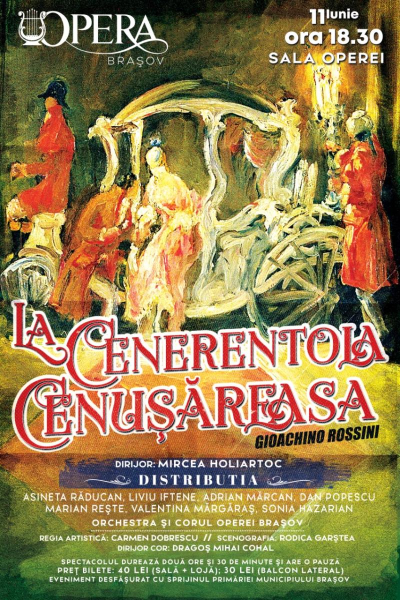 „Cenușăreasa” vă așteaptă la Opera Brașov
