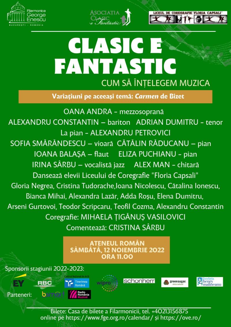 Clasic e fantastic. Carmen de Bizet