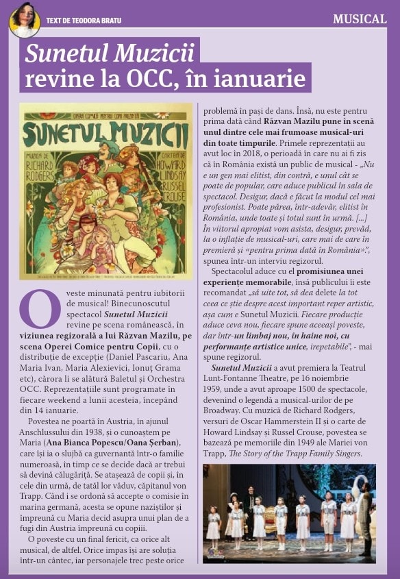 Weekendul „Sunetul Muzicii la OCC”