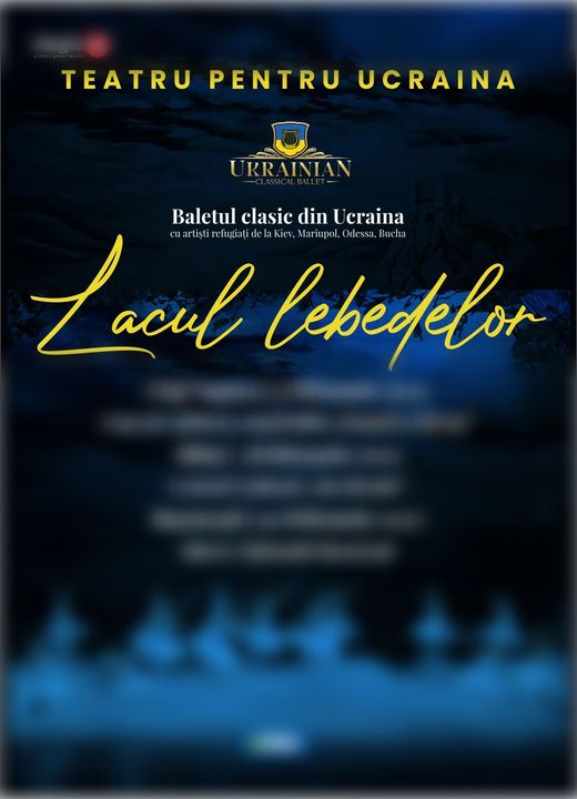 Spectacolul "Teatru pentru Ucraina" SE ANULEAZĂ