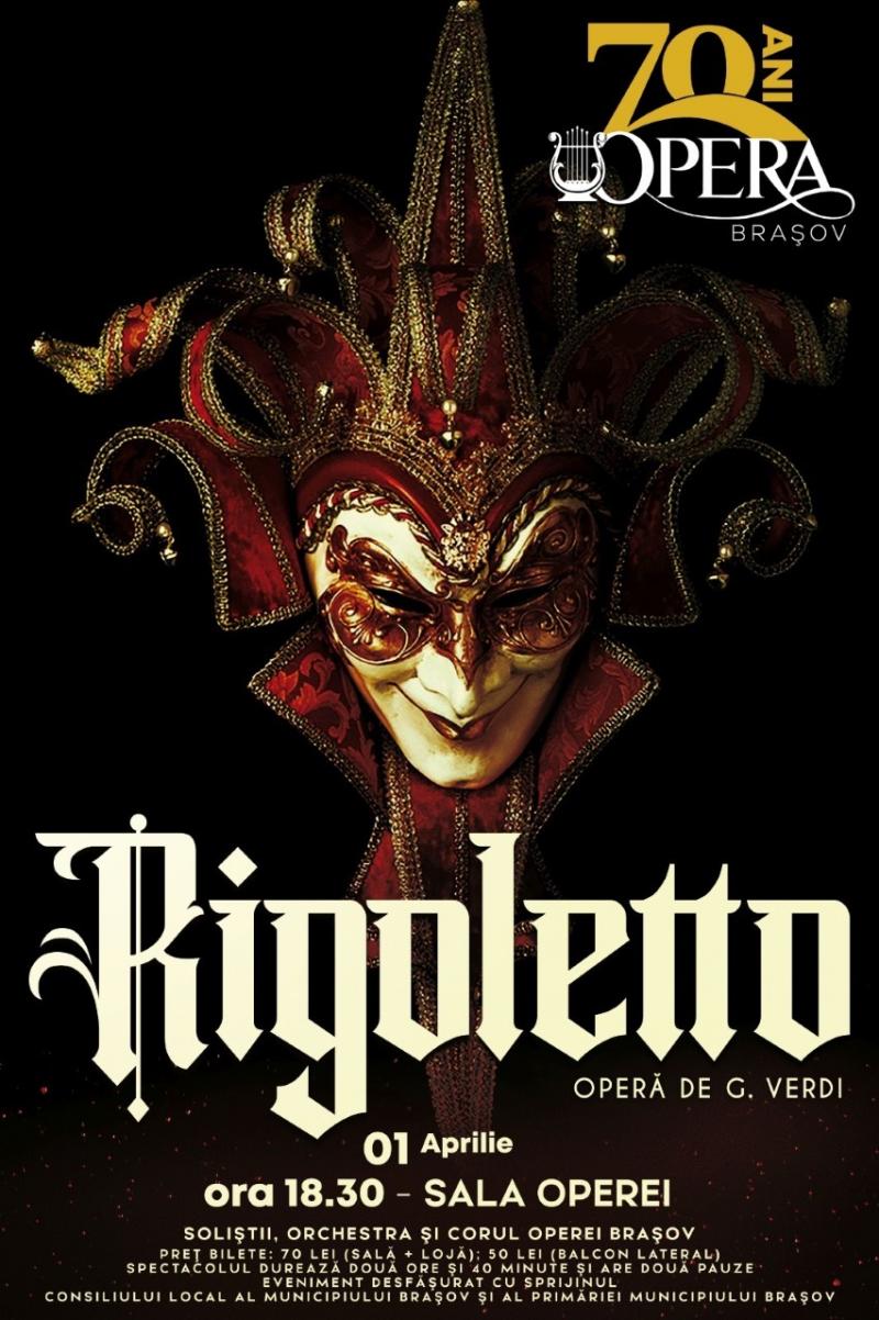 „Rigoletto”, din nou, pe scena Operei Brașov, în această stagiune