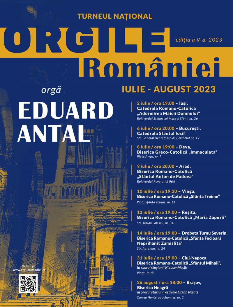 Turneul naţional „Orgile României” ajunge la Reşiţa