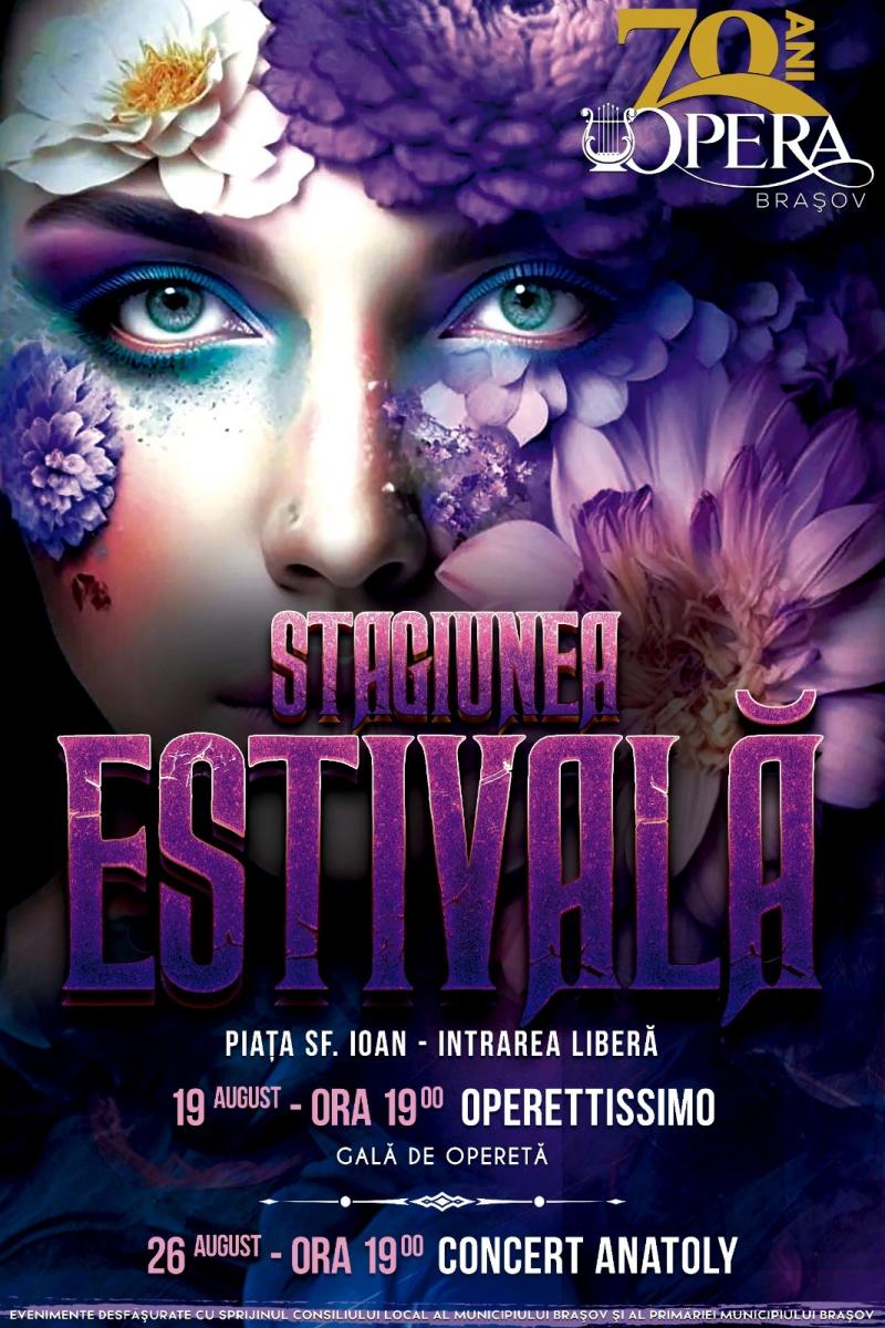 Sâmbete muzicale, cu Opera Brașov, în stagiunea estivală!