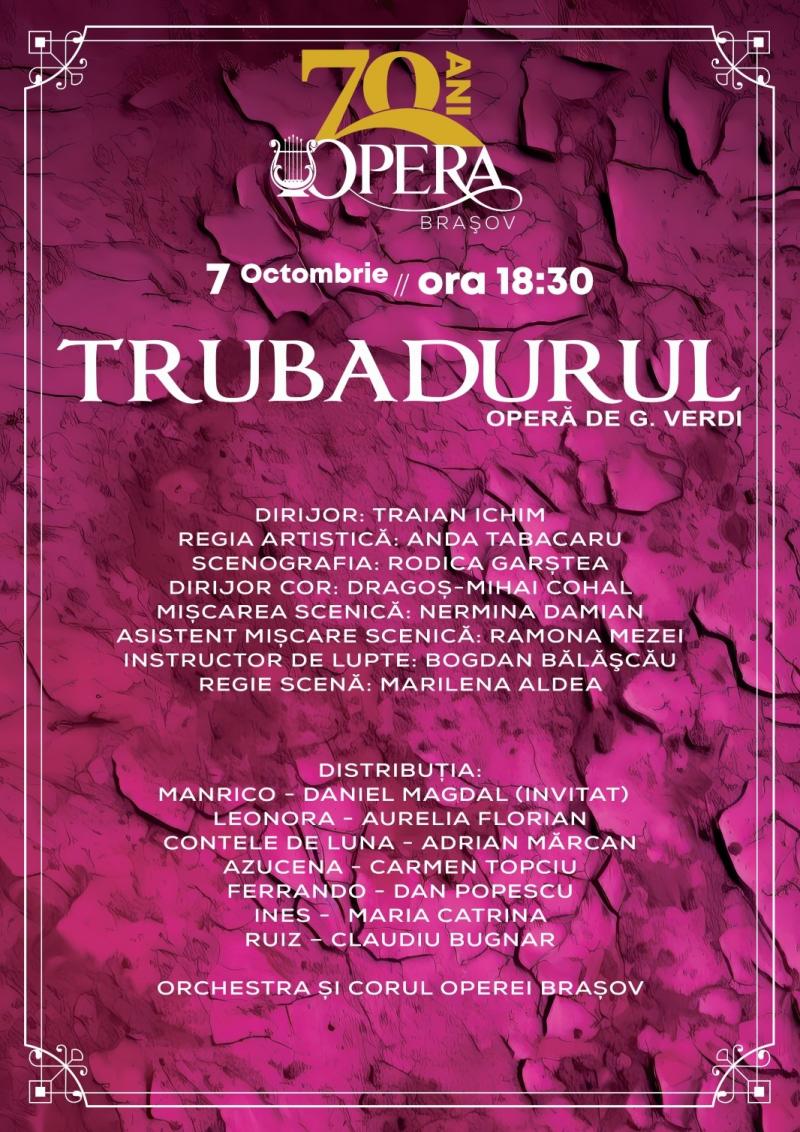 „Il Trovatore”, un nou eveniment vândut complet, la Opera Brașov!