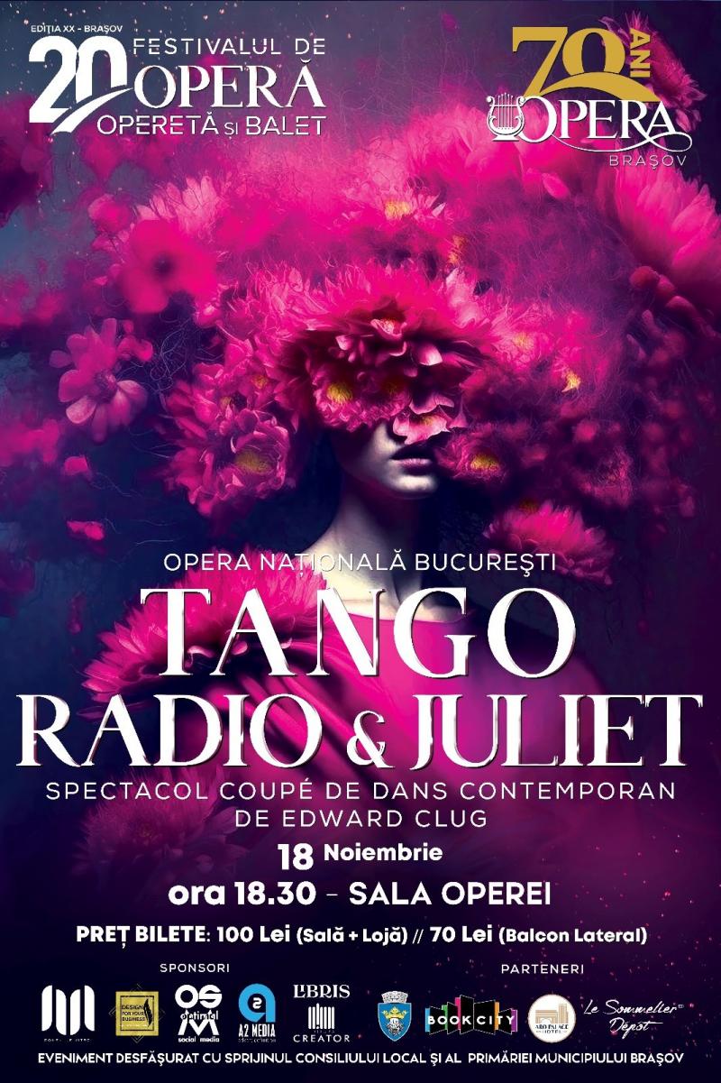 Opera Națională București, pentru prima dată la Opera Brașov, cu un spectacol de dans contemporan