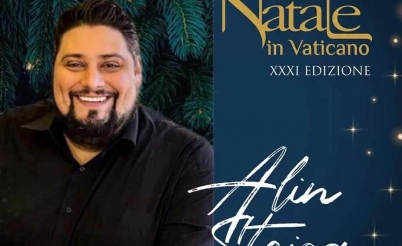 Alin Stoica, singurul artist român la cea de-a 31-a ediÈ›ie a Concertului de Crăciun de la Vatican
