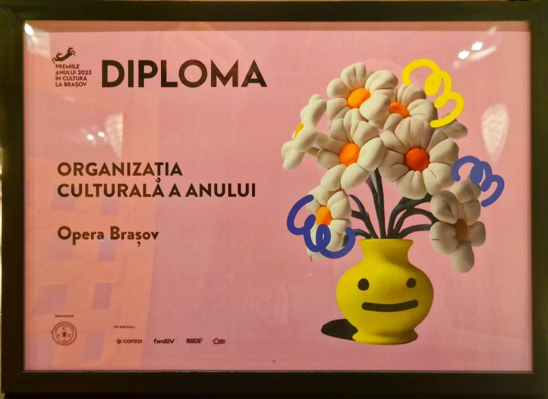 Opera Brașov, marea câștigătoare a Premiilor Anului 2023 în Cultură la Brașov
