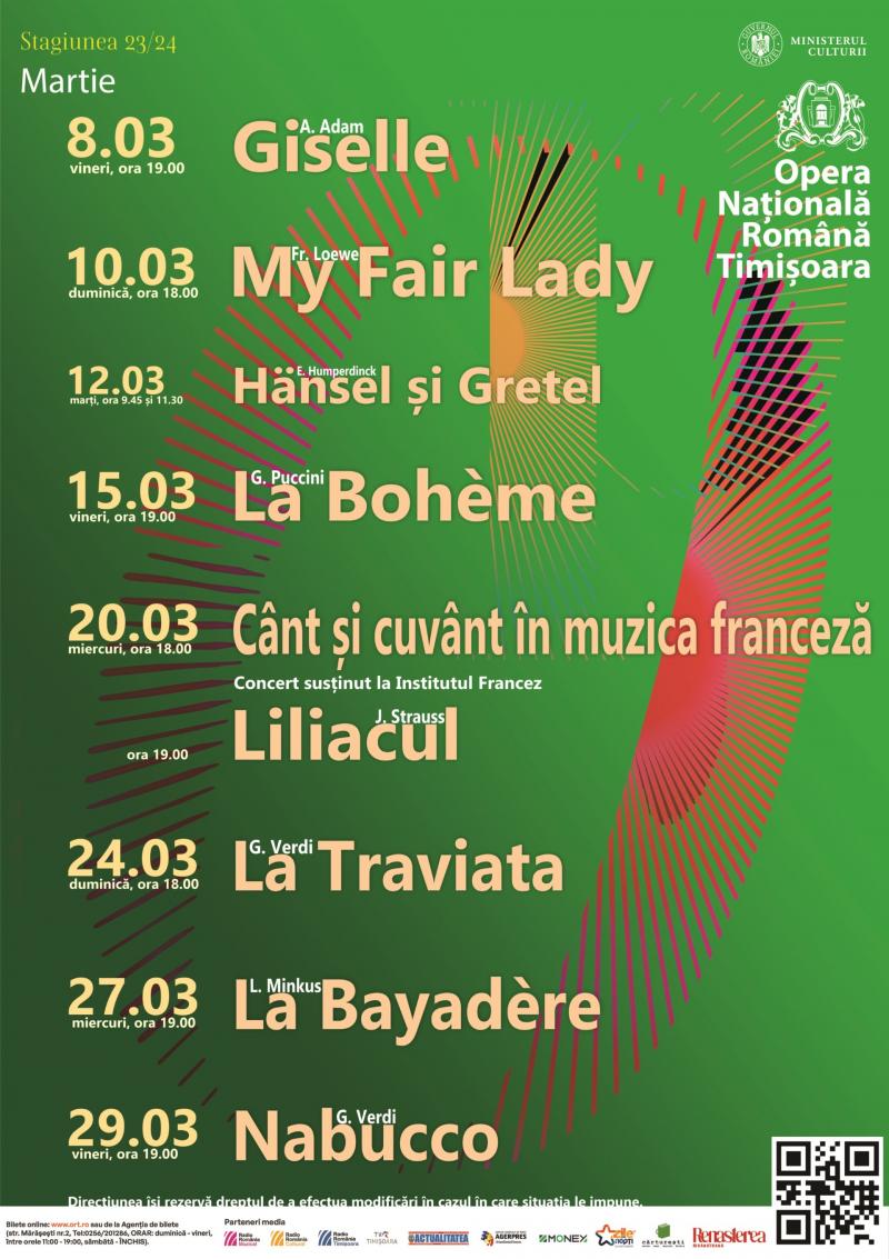 Programul lunii martie 2024