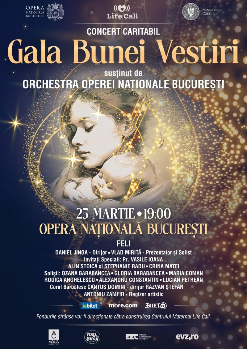 Opera Națională București susține construirea Centrului Maternal Life Call pentru femei însărcinate
