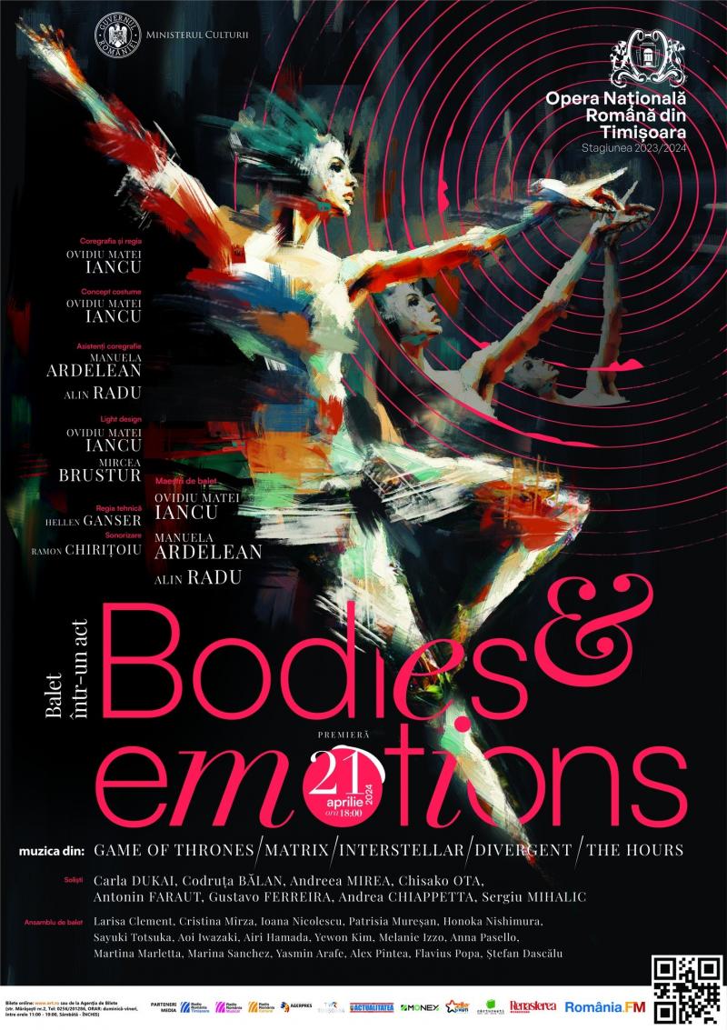 Bodies & Emotions, o noua premiera la Opera Nationala Romana din Timisoara