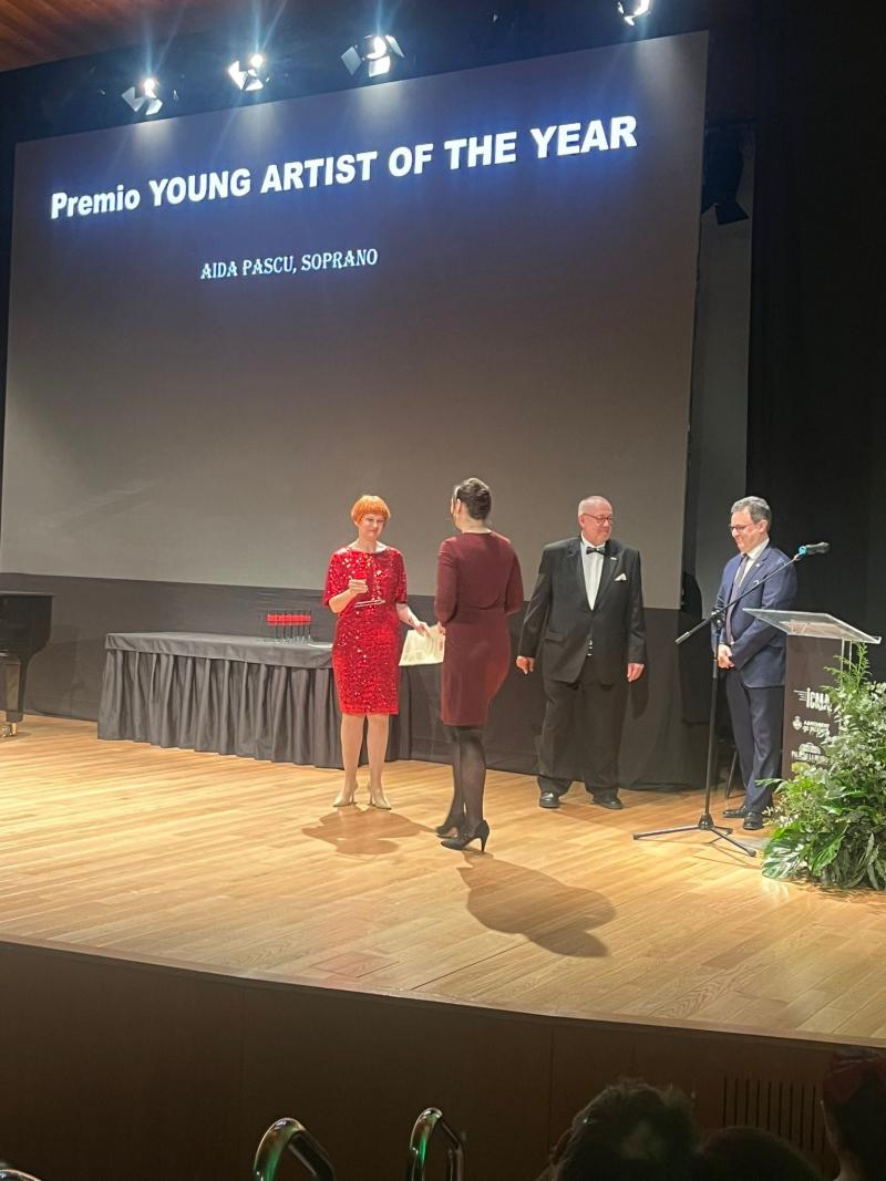 Aida Pascu a primit premiul "Tânărul artist al anului 2024"