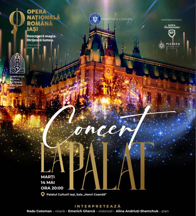Un nou concert cameral oferit de Opera Iași la Palatul Culturii