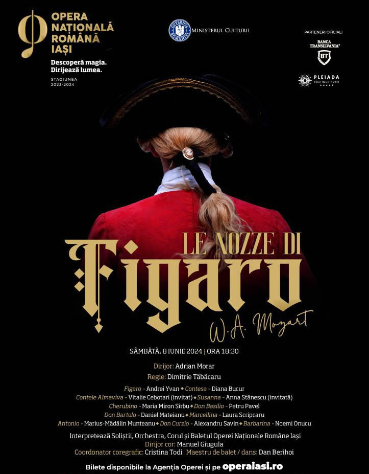 „Nunta lui Figaro” are loc la Opera Iași