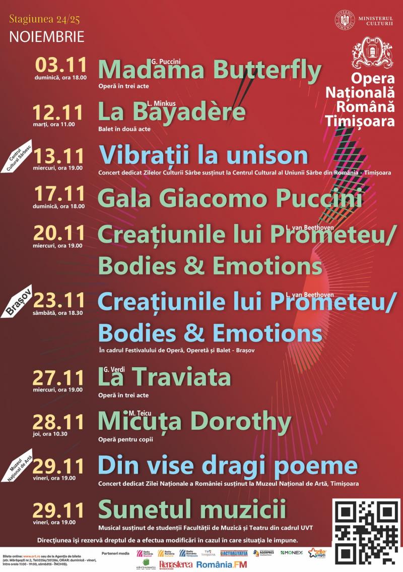Program noiembrie 2024