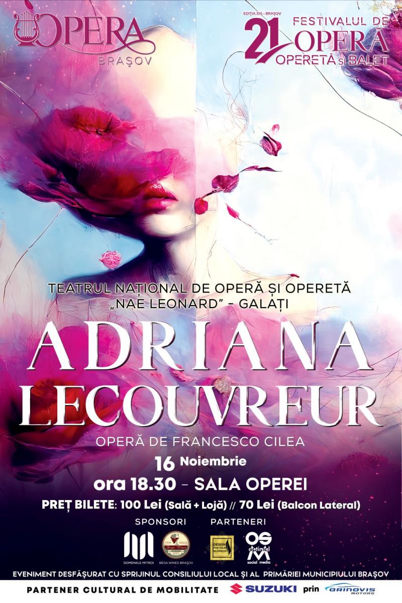 „Adriana Lecouvreur”, în premieră, pe scena Operei Brașov!