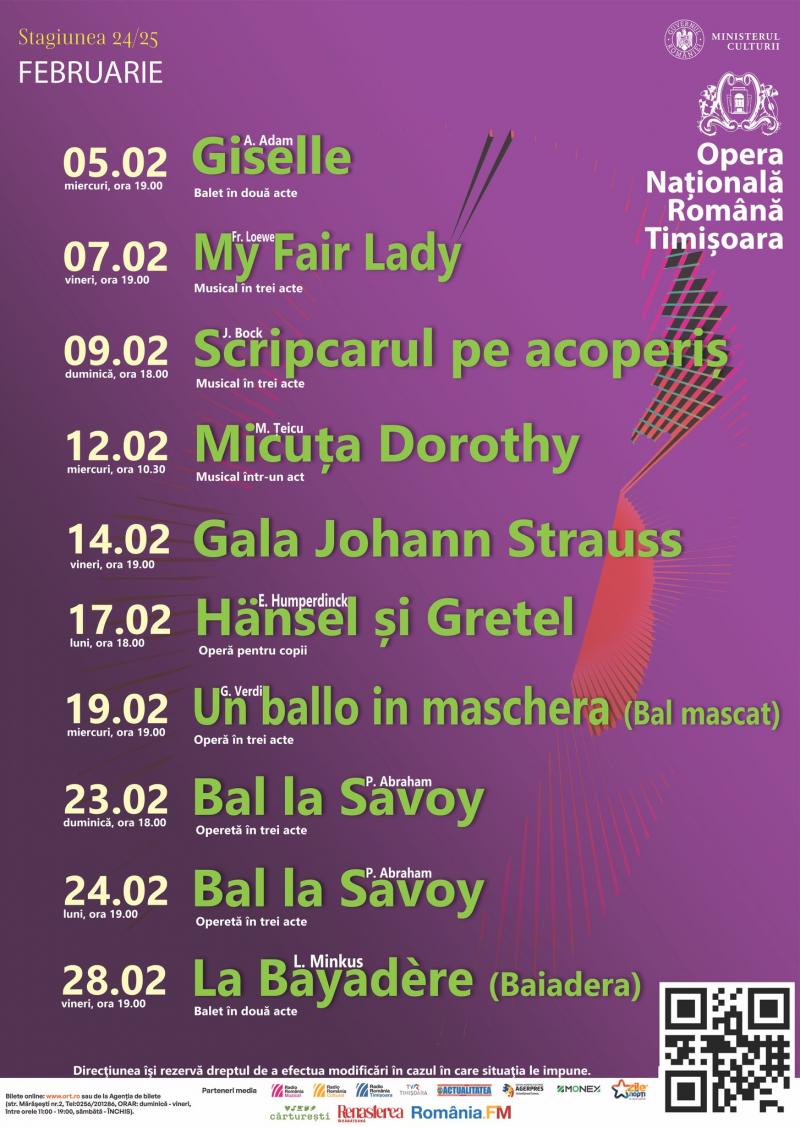 Program februarie 2025