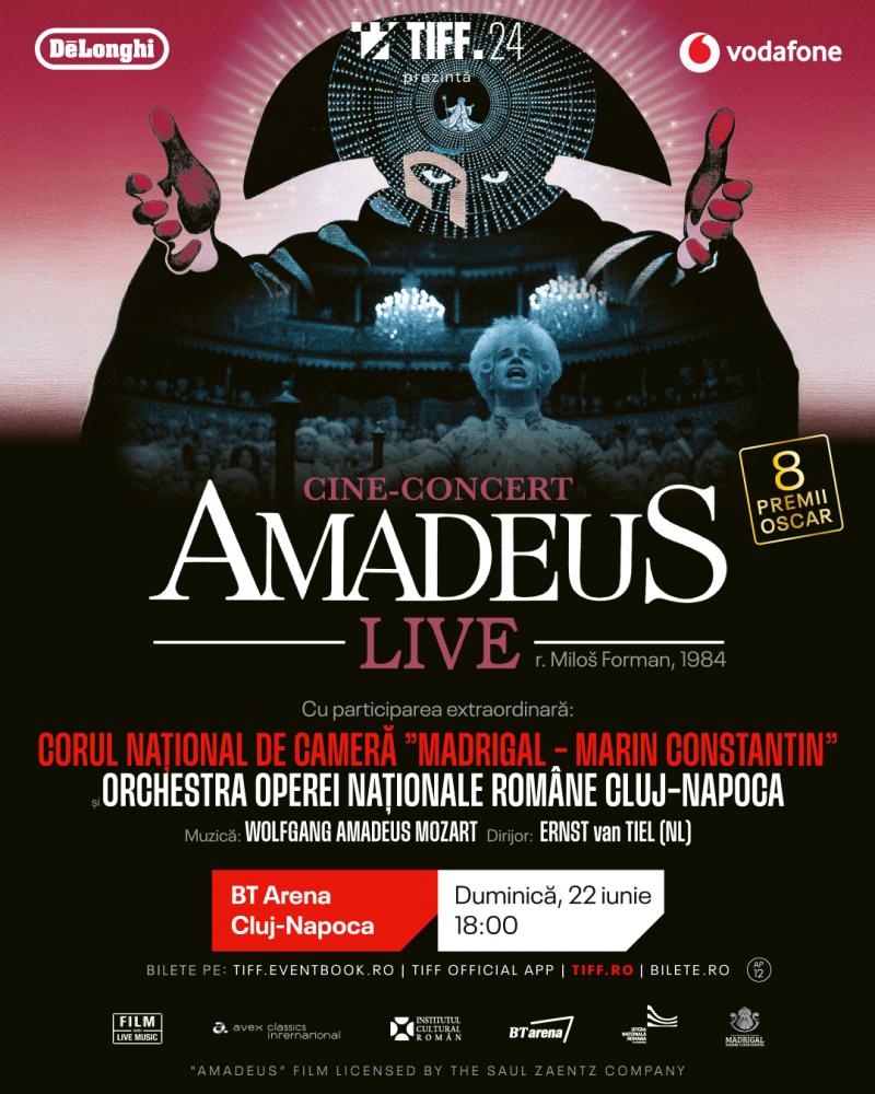 Eveniment unic la TIFF.24, pe muzica lui Mozart: Amadeus LIVE