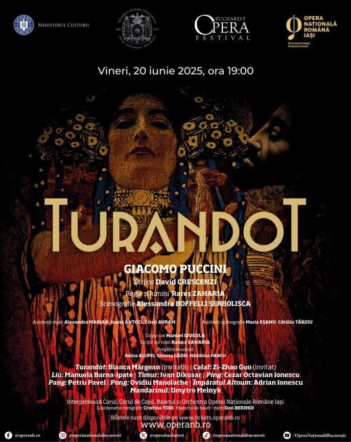 Opera Iași va fi prezentă la Bucharest Opera Festival