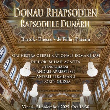 Gală specială la Opera Iași. Spectatorii pot vedea un concert care va avea loc și la Viena