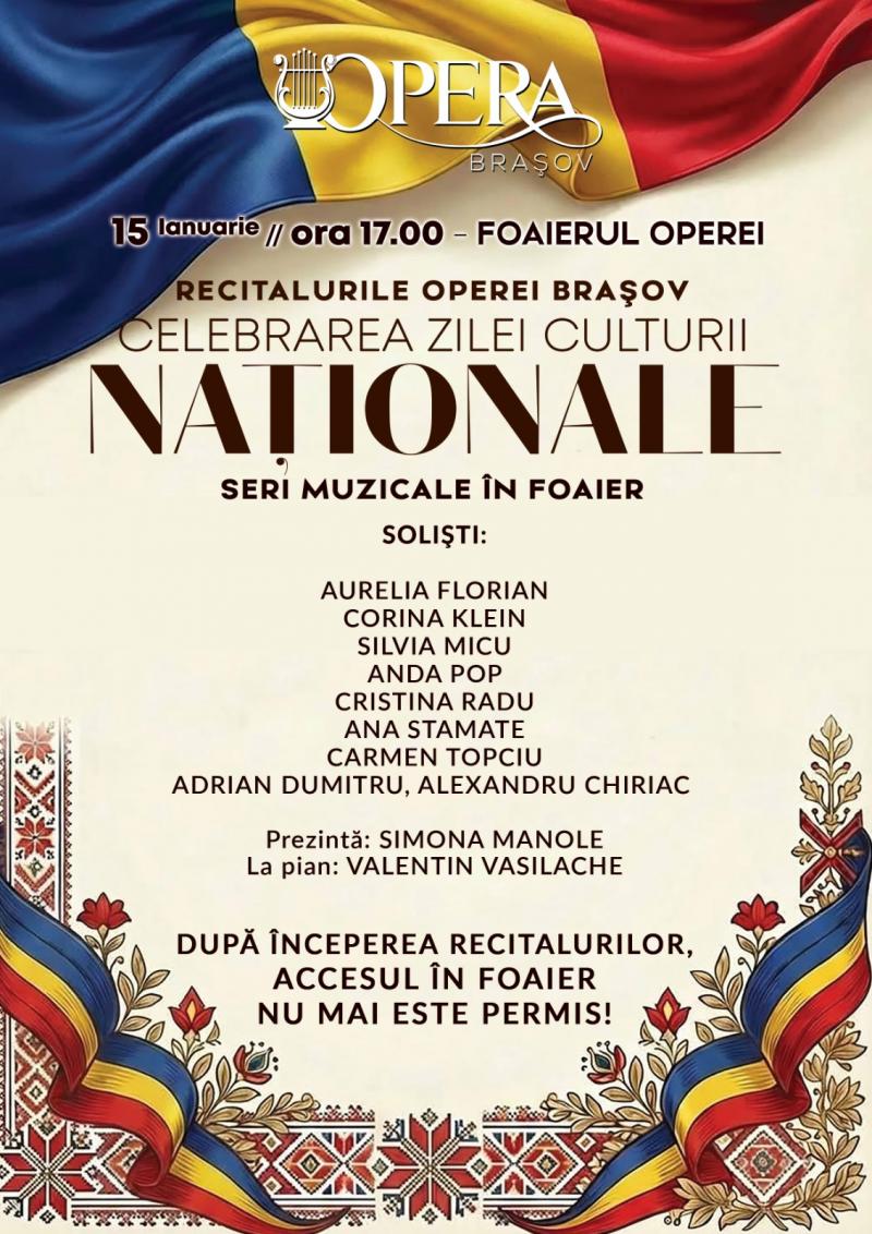 Ziua Culturii Naționale cu Recitalurile Operei Brașov