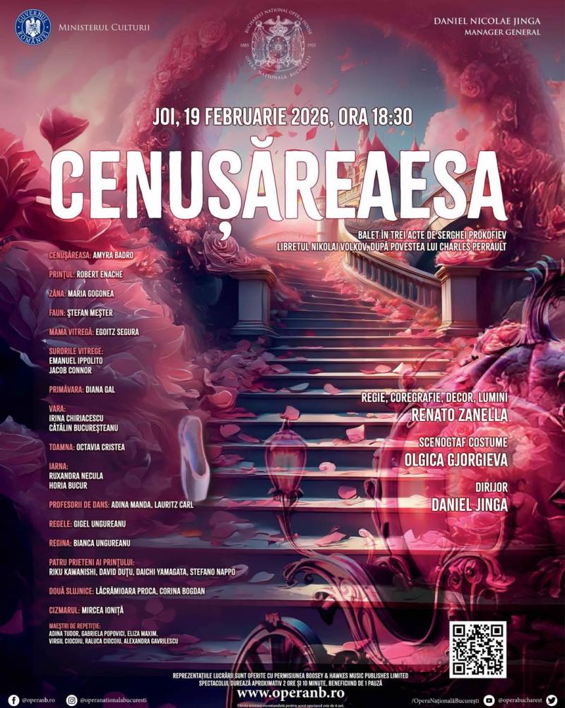 Cenușăreasa – o poveste fără vârstă  pe scena Operei Naționale București
