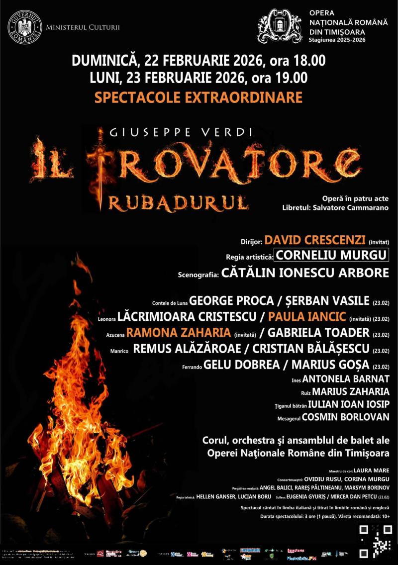 „Trubadurul” revine pe scena Operei timișorene