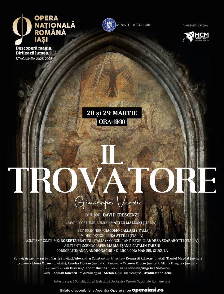 „Trubadurul”, de Verdi, la Opera Iași