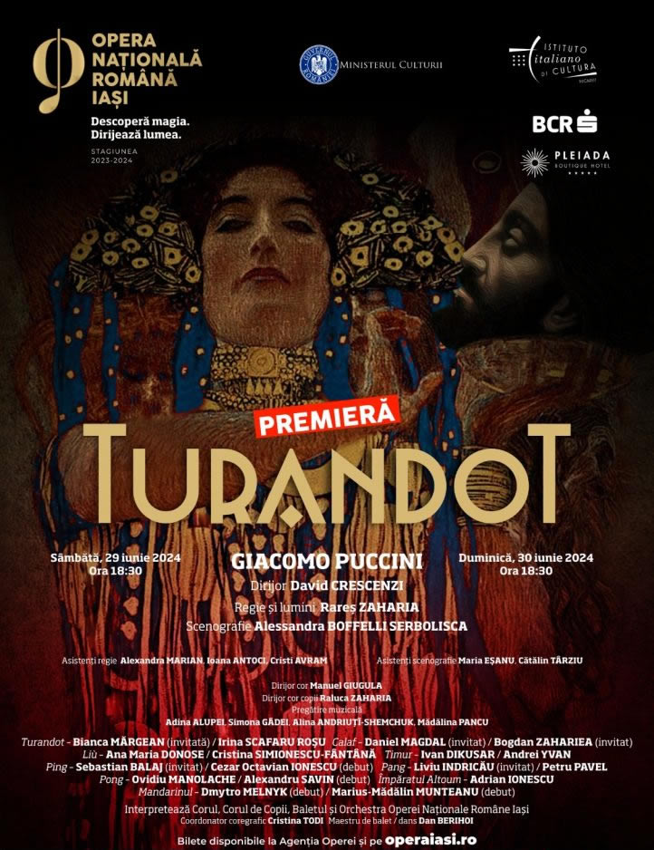 „Turandot”, la Opera Iași, la fix 100 de ani de la premiera mondială