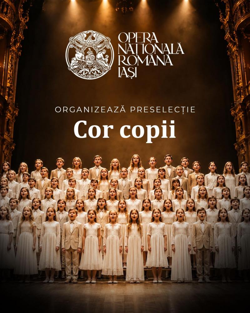 Se caută noi talente pentru Corul de Copii al Operei Iași