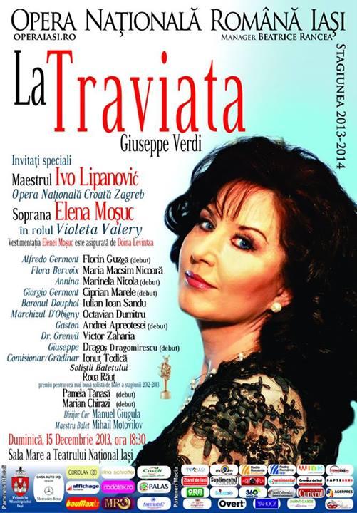 Elena Mosuc, �La Traviata" in decembrie la Iasi si in ianuarie la Bucuresti