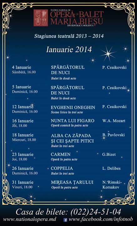 Program ianuarie 2014